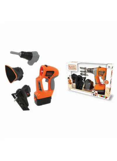 7600360102 Black + Decker Evo 3ü 1 Arada Oyuncak Testere+vidalama+zımparalama  -Smoby