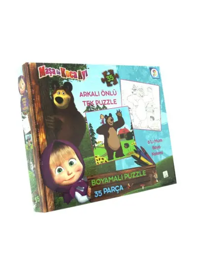 Nessiworld Maşa Koca Ayı Boyamalı Puzzle