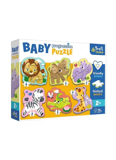 PUZZLE-44002 Safari Hayvanlar Baby Puzzle