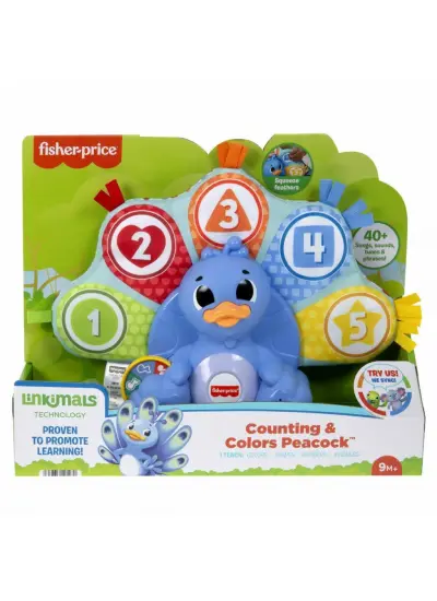 HNN82 Fisher-Price Linkimals - Rengarenk Tavus Kuşu