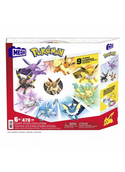 GFV85 MEGA™ Pokémon™ Eevee Dönüşümleri 470 parça +6 yaş