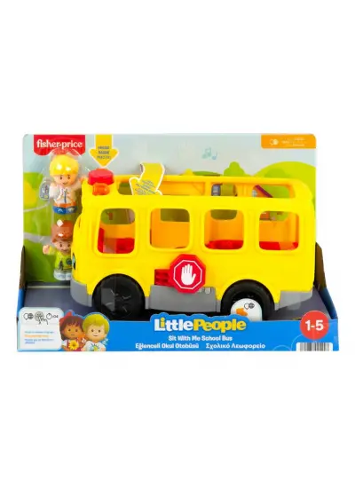 HDJ25 Fisher-Price® Little People Eğlenceli Okul Otobüsü, 1-5 yaş