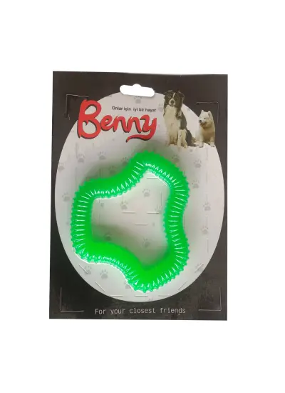 Benny Köpek Oyuncağı Sert 11 x 10 cm Yeşil