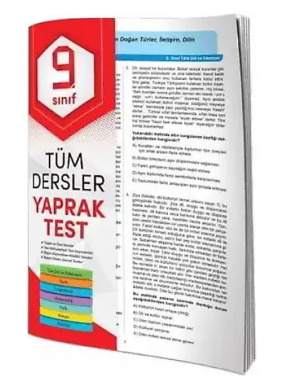 Tüm Dersler Yaprak Test 9