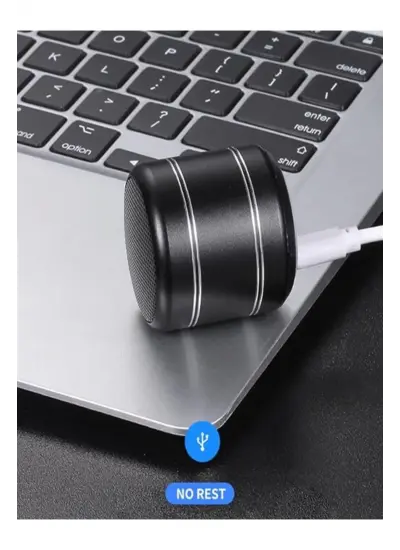 Mini Alüminyum Tws Kablosuz Bluetooth Hoparlör – Yuvarlak Metal Tasarım, Yüksek Bas Ve Taşınabilir Özellikler