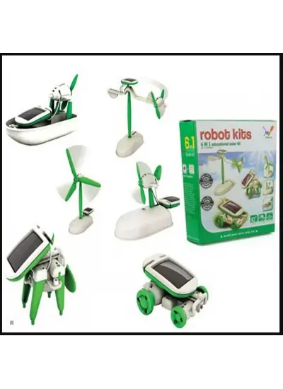 Solar Robot Mucit Kiti - 6 in 1