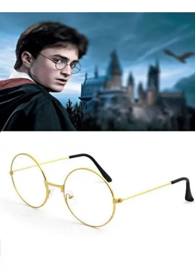 Harry Potter Metal Çerçeveli Gözlüğü - Haryy Potter Gryffindor Gözlüğü