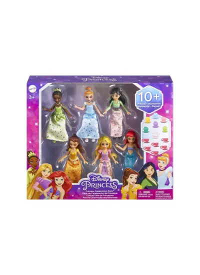 HLW91 Disney Prenses Bebekleri 6'lı Set