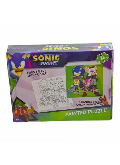 NessiWorld Sonic Boyamalı Puzzle