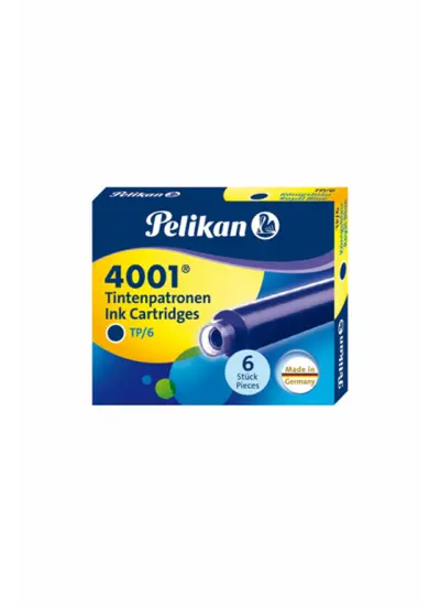 Pensan 4001 Dolma Kalem Kartuşu Küçük Siyah 6lı