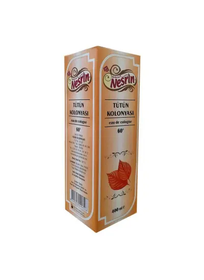 Tütün Kolonyası 60 Derece Kutulu Pet Şişe 400 ML