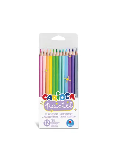 Nessiworld Carioca Pastel Renk Kuru Boya Kalemi 12'Li