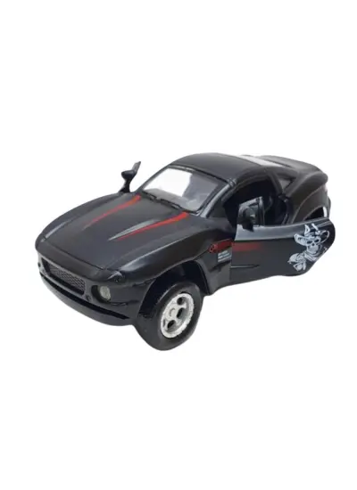 Mustang Çek Bırak Spor Araba - Işıklı Sesli Model - FY6148-12D-Siyah