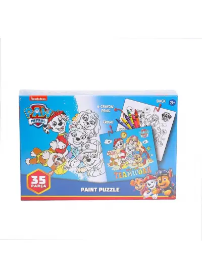 PW7930 Paw Patrol Boyamalı Puzzle -Laço