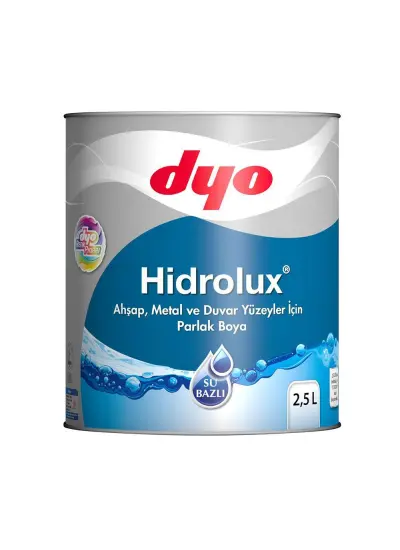 Dyo Hidrolüx 2,5 Litre Beyaz Su Bazlı Ahşap Metal Boyası