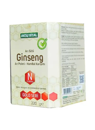 Arı Sütü Ginseng Polen Bal Karışımı 220 Gr