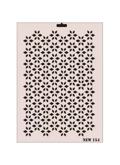 Rich New Seri N-154 Stencil 35x25 cm