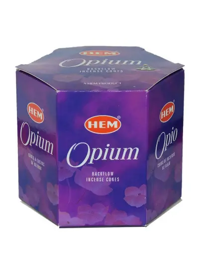 Geri Akış Şelale Haşhaş Kokulu 40 Konik Tütsü - Opium Backflow Incense Cones