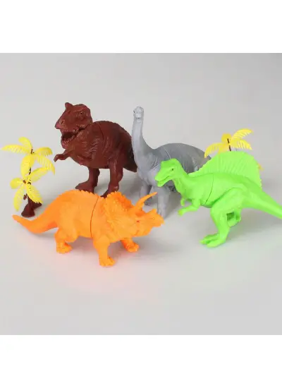 713 Toy Play 6 Parça Dinozor Figür Seti 14-18 cm