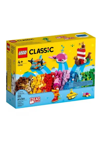 11018 Lego Classic Yaratıcı Okyanus Eğlencesi, 333 parça +4 yaş