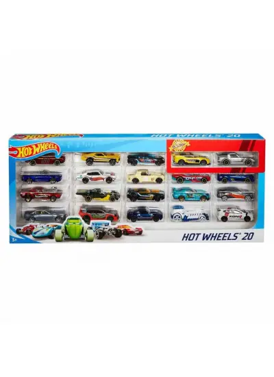 H7045 Hot Wheels 20'li Araba Seti 1 - 31 Aralık Erkol Özel Kampanya Fiyatı