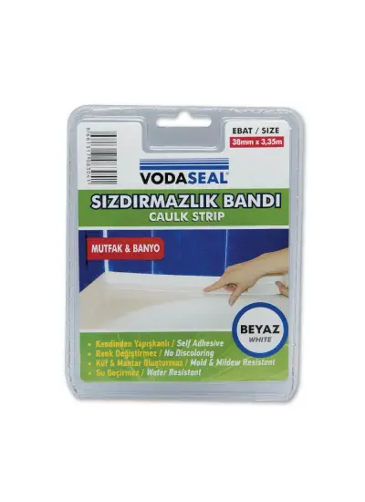 Vodaseal Küvet Kenar Sızdırmazlık Bandı 38 mm 3,35 Metre