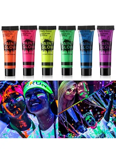 Nessiworld   Glow Stick Boya Fosforlu Krem Boya 12 Adet