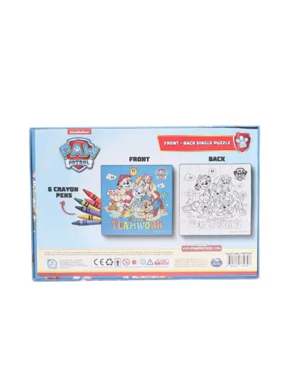 PW7930 Paw Patrol Boyamalı Puzzle -Laço