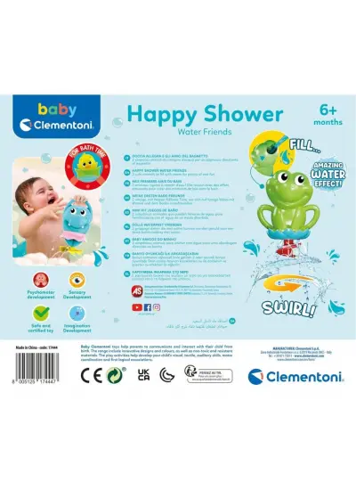 17444 Baby Clementoni - İlk Arkadaşlarım Banyo Oyuncağı +6 ay