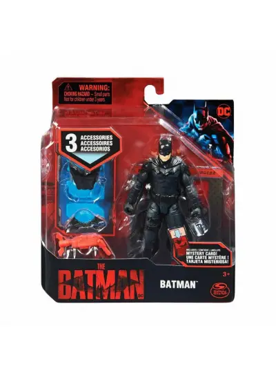 036674 Aksesuarlı Batman Aksiyon Figür 10 cm -Spinmaster