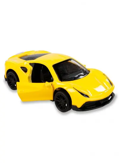 000- Çek Bırak Metal Ferrari Model Araba 12 Cm - 4311B