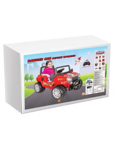 Nessiworld Ranger Kumandalı Akülü Jeep 12 Volt Kırmızı