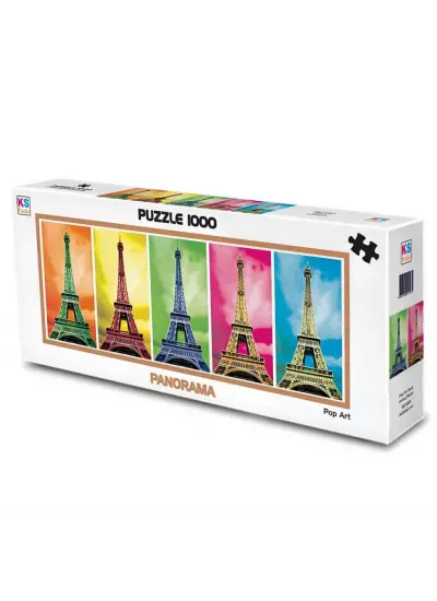 KS Games Panoramik Pop Art Paris Antony Matos 1000 Parça Panorama Puzzle