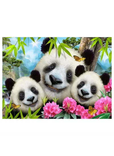 NessiWorld Prime 3D - Panda Pelüş ve Selfie 48 Parça Puzzle 15800