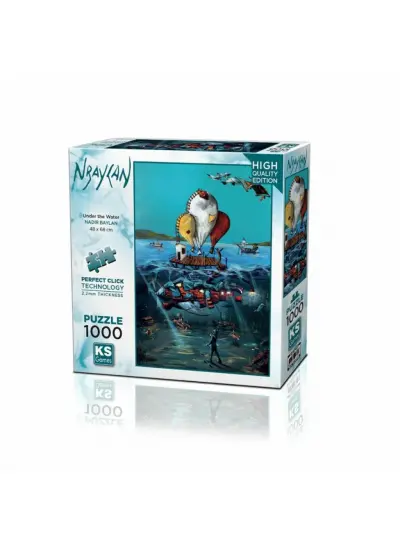 NessiWord 20709 Under The Water 1000 Parça Puzzle -KS Puzzle