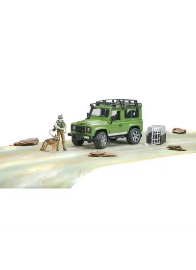 Nessiworld Bruder Land Rover Arazi Aracı & Orman Bekçisi ve Köpeği BR02587