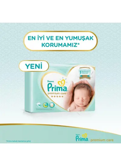 Nessiworld Prima Premium Care Bebek Bezi Ekonomik Paket 2 Beden 60 Adet