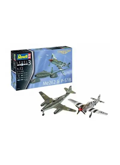 Nessiworld Revell Combat Set Me262 & P-51B Model Seti 63711