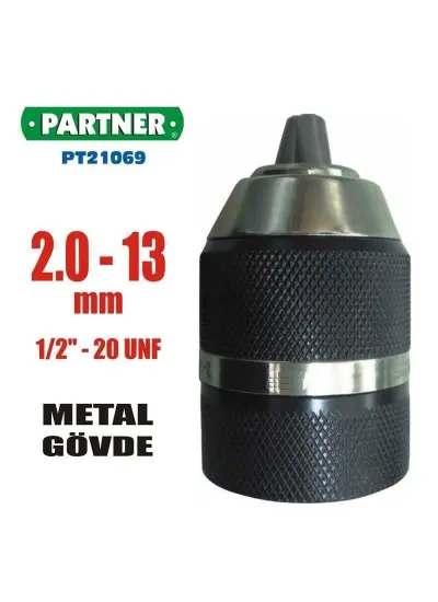 Partner 21069 Anahtarsız Mandren 13 mm 1/2