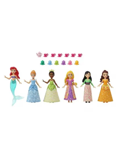 HLW91 Disney Prenses Bebekleri 6'lı Set