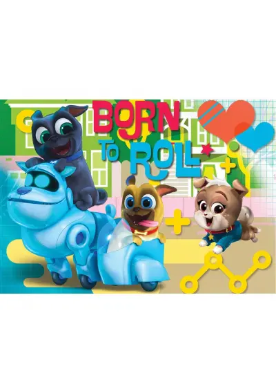 PDP709 Puppy Dog Pals 50 Parça Çocuk Puzzle -KS Puzzle