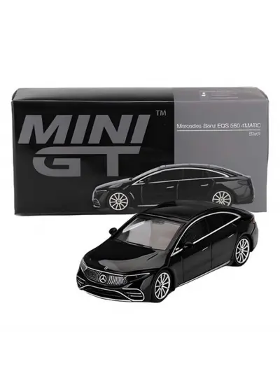 Nessiworld Mini Gt 1:64 Mercedes-Benz EQS 580 4MATIC Black