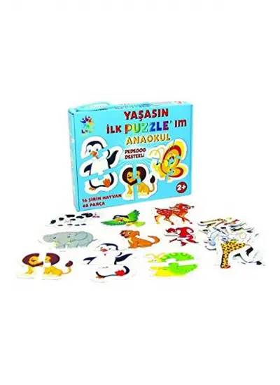 Laço Puzzle Lc080 Anaokulu 16 Şirin Hayvan 48 Prç