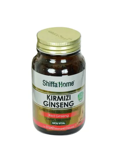 Shiffa Home Kırmızı Ginseng Diyet Takviyesi 850 Mg x 60 Kapsül