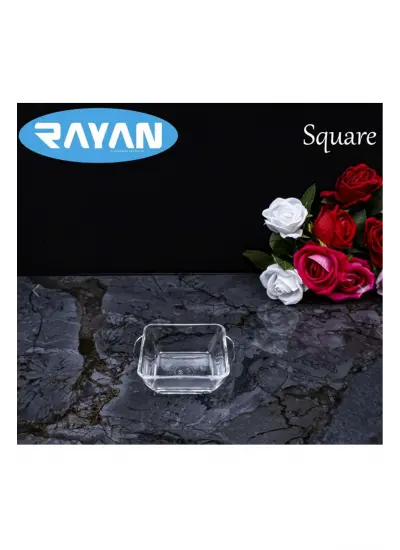 Square Tekli Kare Cam Kahvaltılık Kase 81485