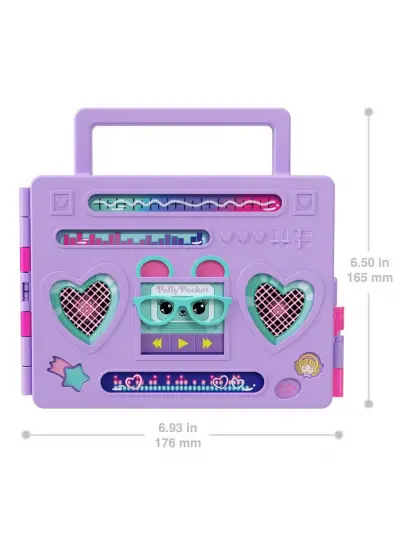 NessiWorld HRD65 Polly Pocket Radyo Temalı Moda Eğlencesi Oyun Seti