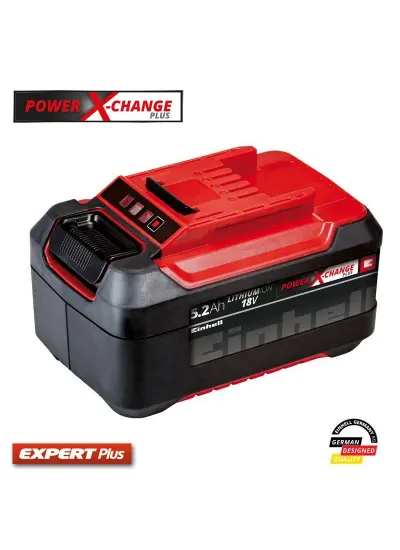 Einhell Power X-Change Li-on Akü 18 Volt 5,2 Ah Plus