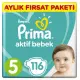 Nessiworld Prima Bebek Bezi Aktif Bebek 5 Beden Aylık Fırsat Paketi 116 Adet