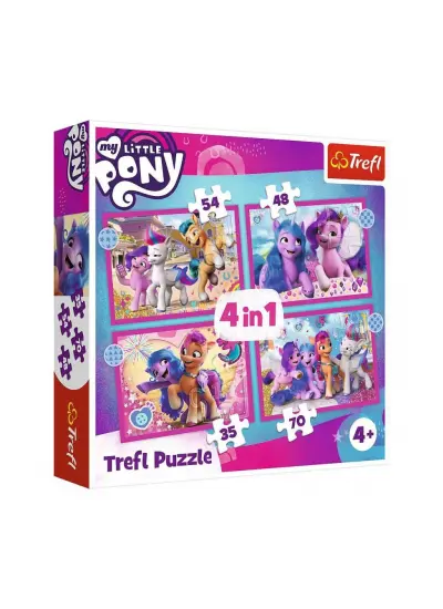 PUZZLE-34375 My Little Pony Movie 2021 4IN1 Puzzle