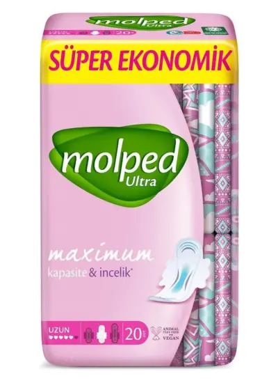 Nessiworld Molped Ultra Anatomik Uzun Ped Süper Eko 20 Adet